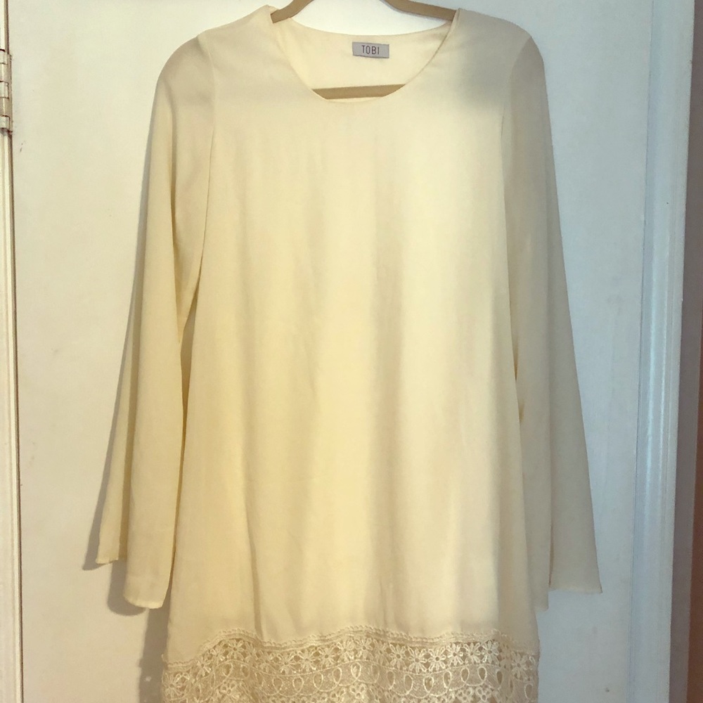 Long sleeve white dress